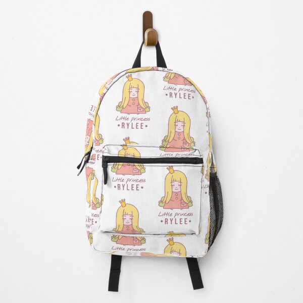 Item preview, Little princess Rylee | Blonde girl with a crown on her head and a bag sits on the couch designed and sold by AnnaRuz.