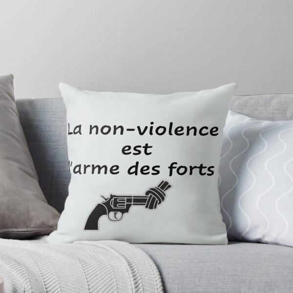 Item preview, Gandhi Philosophy Non Violence French Quote designed and sold by jujupey.