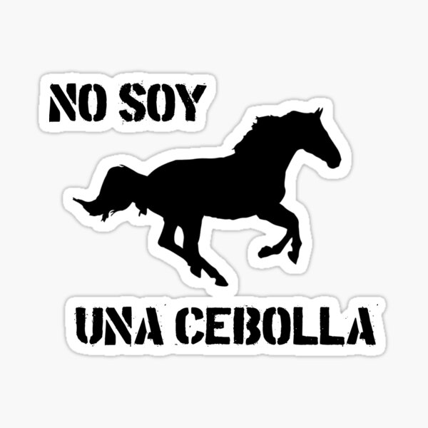 I Am Not An Onion (black lettering) Sticker