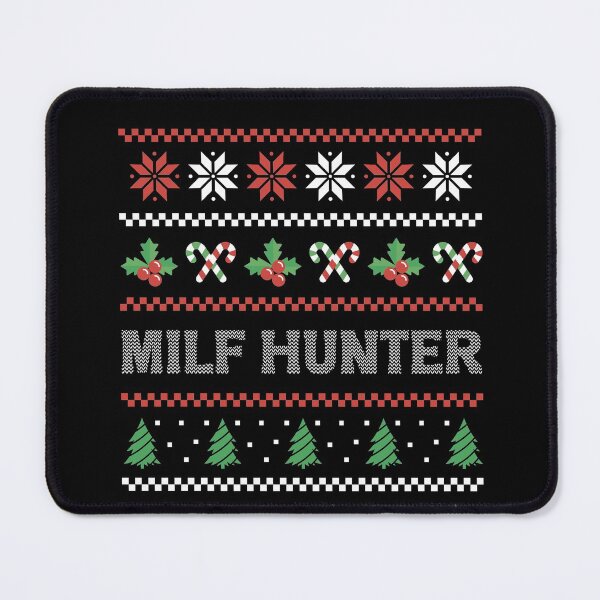 Item preview, Milf Hunter Ugly Christmas Sweater designed and sold by RedQuality.