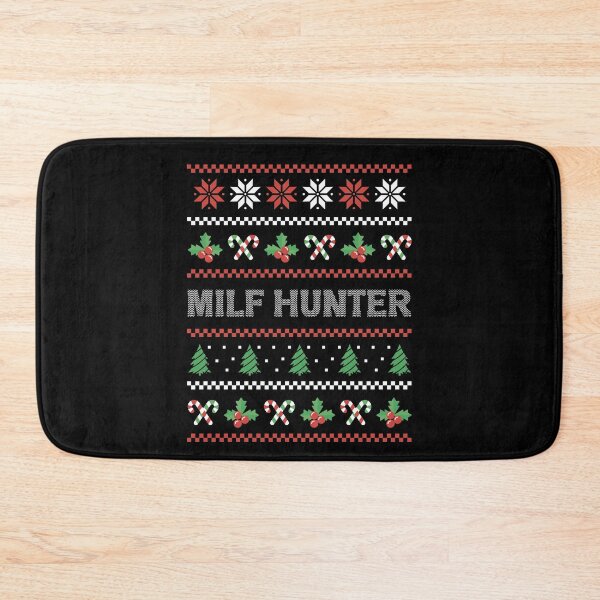 Item preview, Milf Hunter Ugly Christmas Sweater designed and sold by RedQuality.