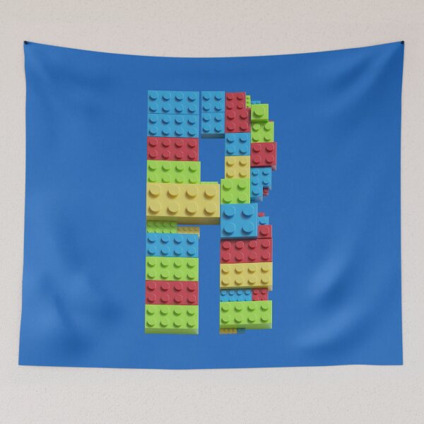Item preview, Building Brick Initial R in Primary Colors designed and sold by TheFlyingPug.