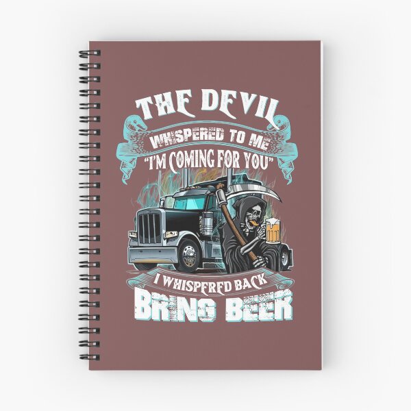 Item preview, The Devil Whispered Back Bring Beer Trucker   designed and sold by Linenist.
