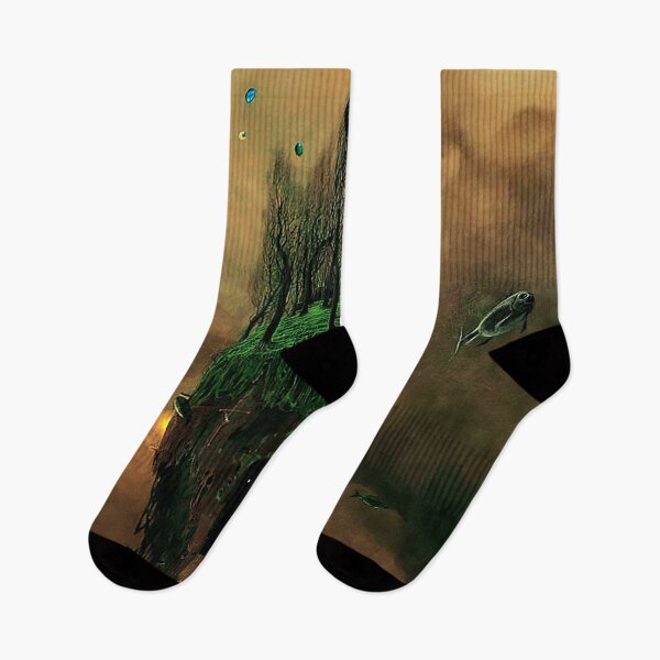 Item preview, Untitled (Little Island) by Zdzislaw Beksinski designed and sold by ReimagineStore.