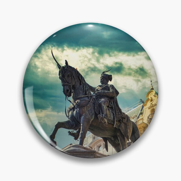 Item preview, Ban Jelačić Statue in Zagreb Croatia designed and sold by STIGPhotoDesign.