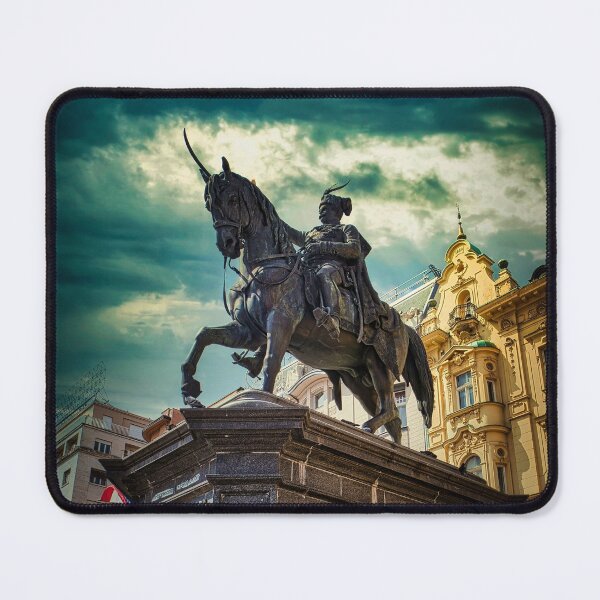 Item preview, Ban Jelačić Statue in Zagreb Croatia designed and sold by STIGPhotoDesign.