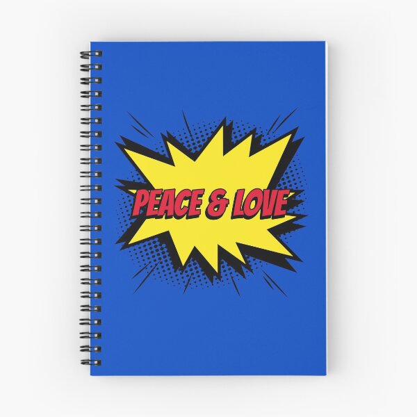 Item preview, Peace and love comic kapow style artwork designed and sold by CreatedbyJR.