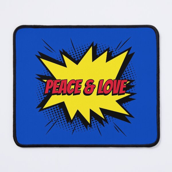 Item preview, Peace and love comic kapow style artwork designed and sold by CreatedbyJR.