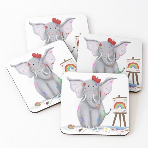Item preview, Lucky the Artsy Elephant designed and sold by Becky Allen.
