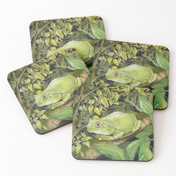 Item preview, Green tree frog designed and sold by JodiWegrzyn.