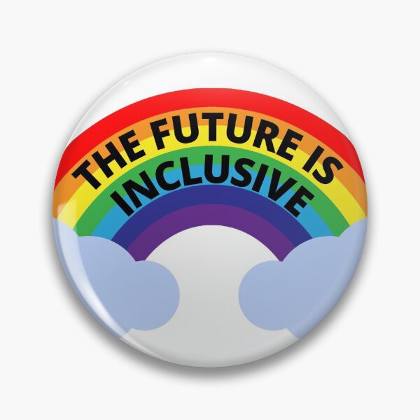 Item preview, The Future Is Inclusive Rainbow and Clouds designed and sold by Wanderior.