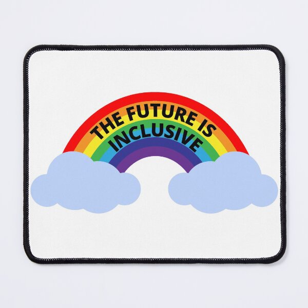 Item preview, The Future Is Inclusive Rainbow and Clouds designed and sold by Wanderior.