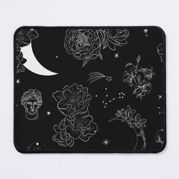 Item preview, moon and flowers  designed and sold by HowlingClothing.