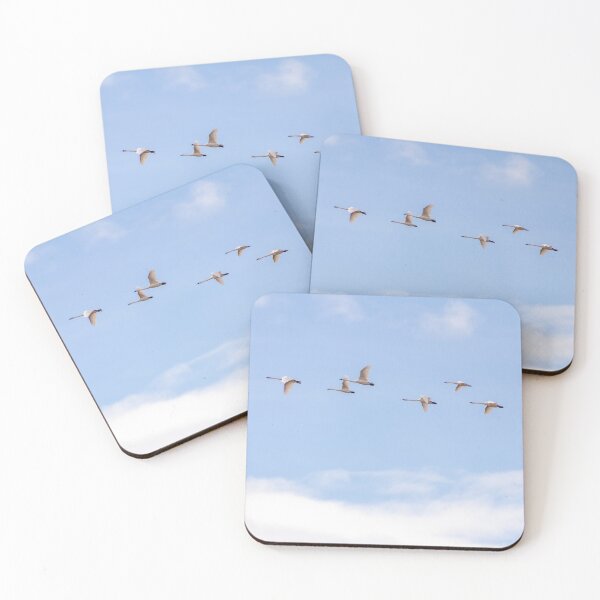 Item preview, Flying Trumpeter Swans in Formation designed and sold by SafariByMarisa.