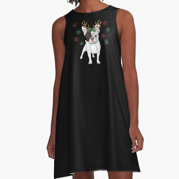 Item preview, Christmas Reindeer Frenchie Bulldog designed and sold by HypnoticHighs.