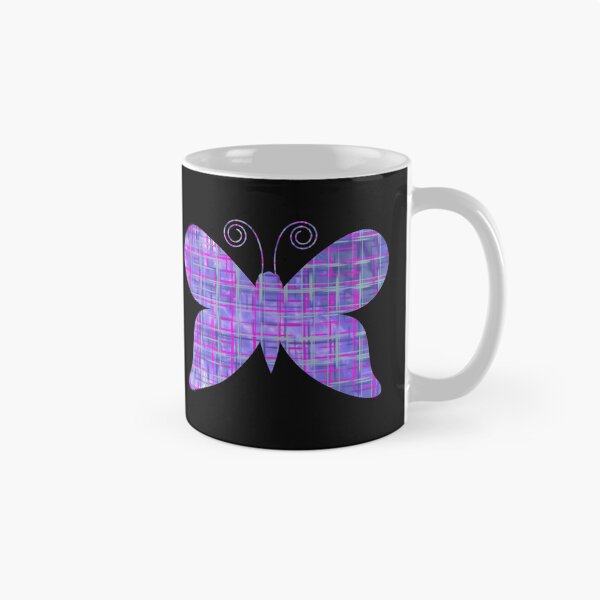 Item preview, Purple and Pink Geometric Pattern Butterfly Silhouette  designed and sold by AMSonArt.
