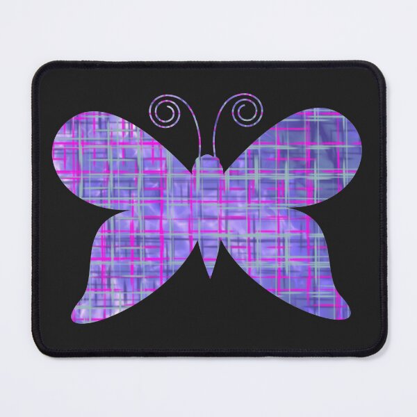 Item preview, Purple and Pink Geometric Pattern Butterfly Silhouette designed and sold by AMSonArt.
