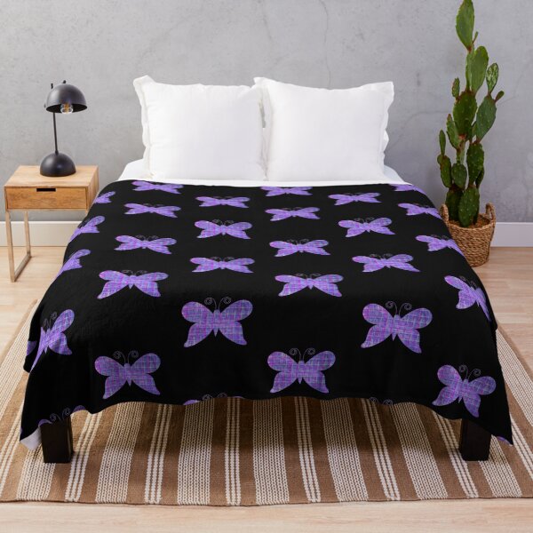 Item preview, Purple and Pink Geometric Pattern Butterfly Silhouette designed and sold by AMSonArt.