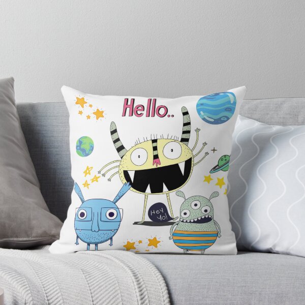 Item preview, LITTLE MONSTERS SAY HELLO designed and sold by Kwayako.