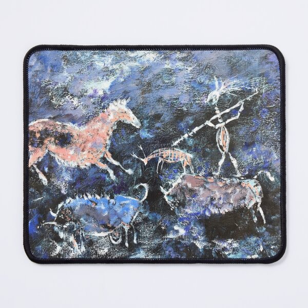 Item preview, Impressionist Prehistoric Style Cave Painting designed and sold by WilliamJGarrett.