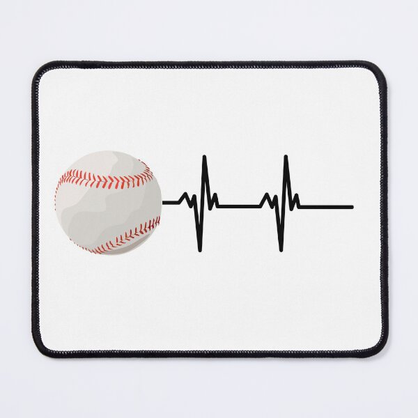 Item preview, Baseball Heartbeat T-Shirt - Baseball Heartbeat Tee, mug, stickers, bags designed and sold by BraveNewDesigns.