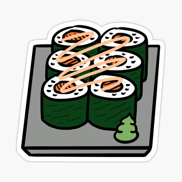 EYE SUSHI ONIGIRI, Sushi with eyes, sushi lovers eyed gift idea ideas  Sticker for Sale by VistoAvvistato