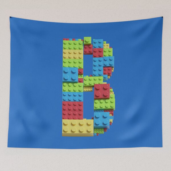 Item preview, Building Brick Initial B in Primary Colors designed and sold by TheFlyingPug.