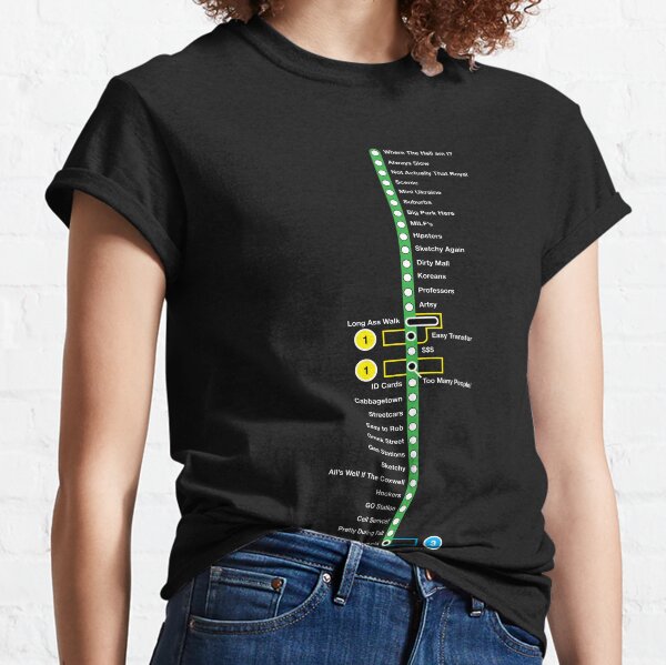 Line 2 Parody Map Classic T-Shirt