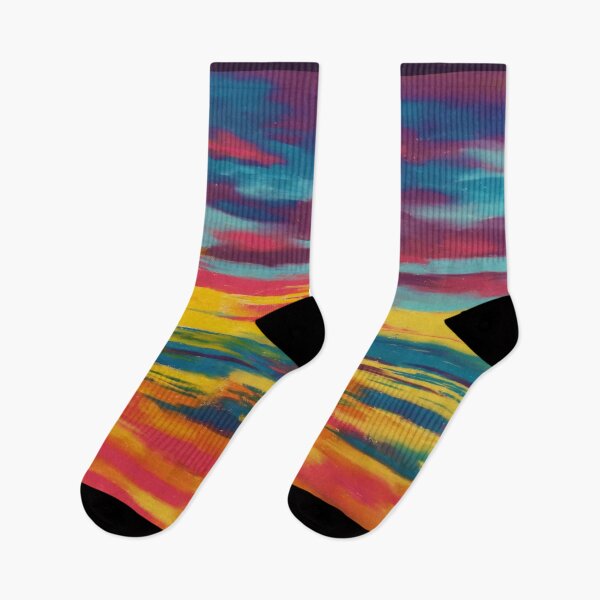 Item preview, Sunset by the beach pastel Redbubble fashion and home accessories designed and sold by Winnie Tam.