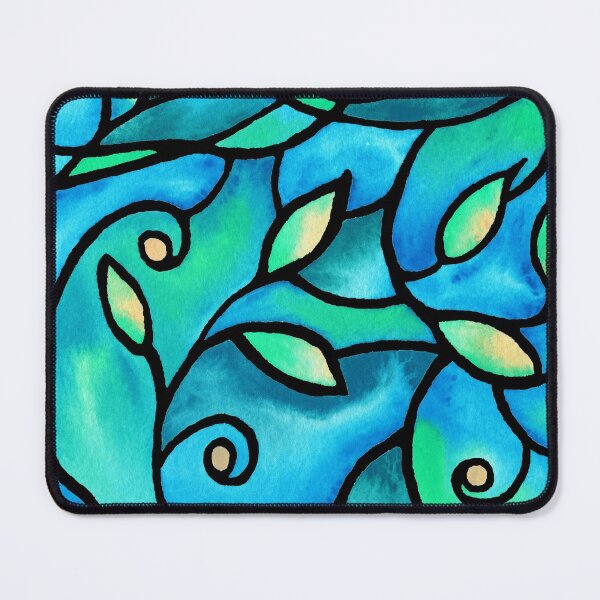 Item preview, Art Nouveau Batik Stained Glass Style Watercolor Art II designed and sold by Irina Sztukowski.