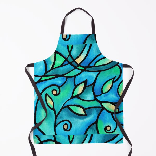 Item preview, Art Nouveau Batik Stained Glass Style Watercolor Art II designed and sold by Irina Sztukowski.