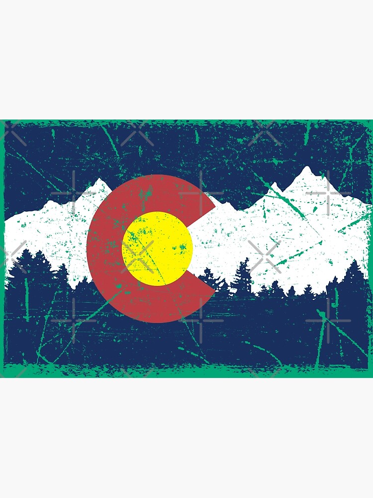 Vintage poster – Colorado Rocky Mountains Retro T-Shirt-CL – Colamaga