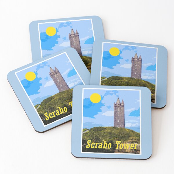 Item preview, Old Poster Style of Scrabo Tower, Newtownards, Northern Ireland designed and sold by Drew McAvoy.
