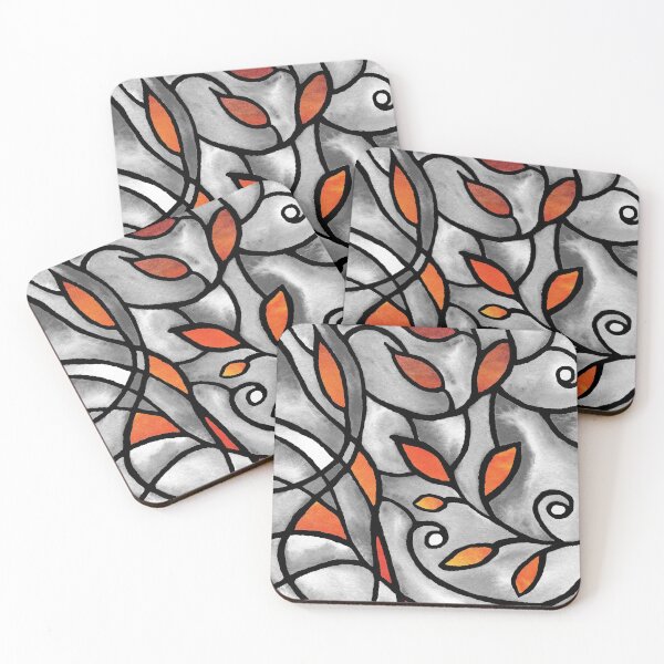 Item preview, Art Nouveau Batik Stained Glass Style Watercolor Art III designed and sold by Irina Sztukowski.