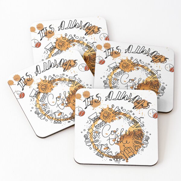Item preview, it's always coffee time for coffee lovers designed and sold by blackitaa.