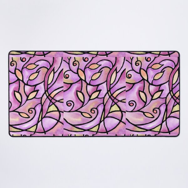 Item preview, Art Nouveau Batik Stained Glass Style Watercolor Art IV designed and sold by Irina Sztukowski.