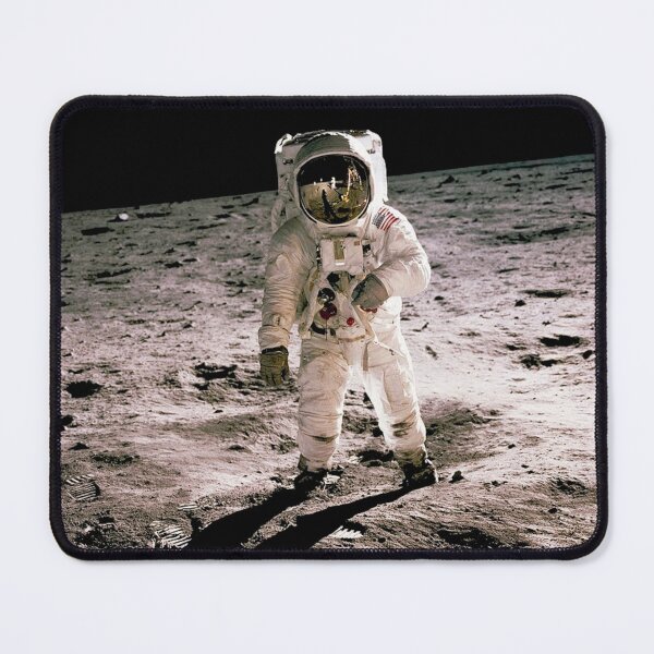 Item preview, Edwin Aldrin walking on the lunar surface. Neil Armstrong, who took the photograph, can be seen reflected in Aldrin’s helmet visor. Original from NASA. designed and sold by IMPHives.