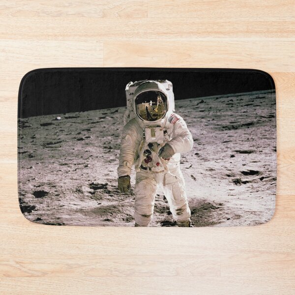 Item preview, Edwin Aldrin walking on the lunar surface. Neil Armstrong, who took the photograph, can be seen reflected in Aldrin’s helmet visor. Original from NASA. designed and sold by IMPHives.