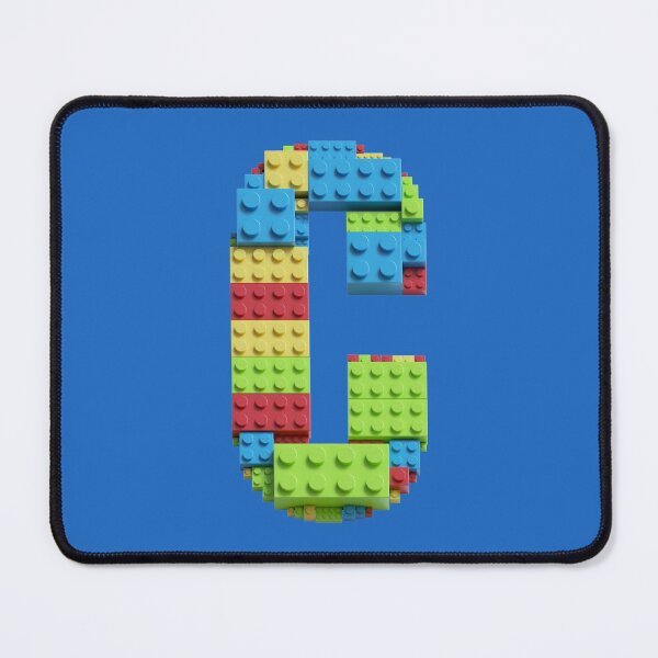 Item preview, Building Brick Initial C in Primary Colors designed and sold by TheFlyingPug.