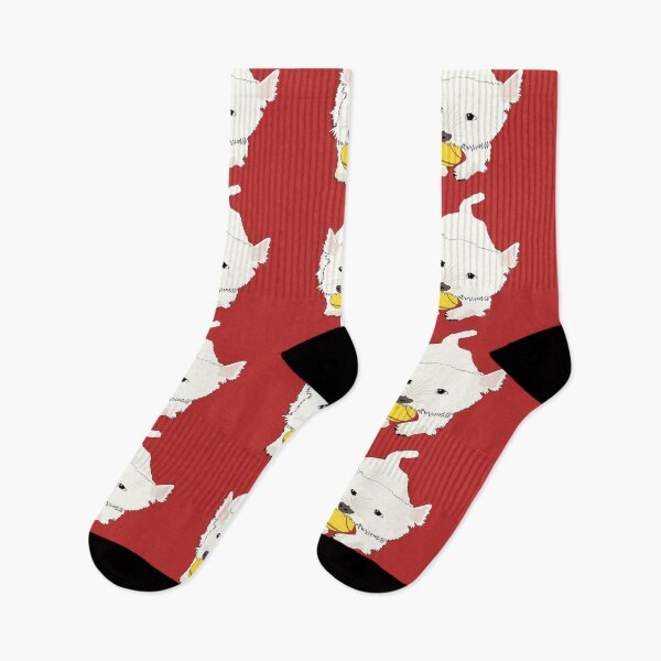 Item preview, Westie: West Highland White Terrier Red background designed and sold by Haloproductions.