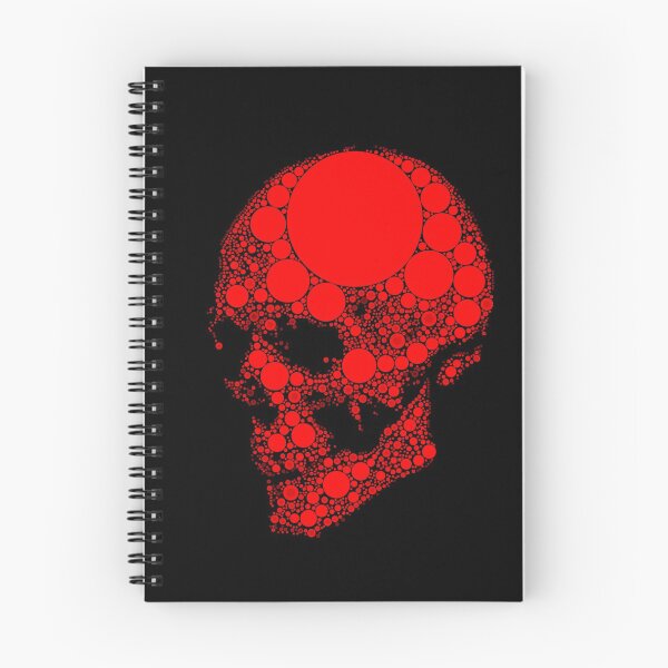 Item preview, Red Pointilism skull designed and sold by xenxanses2.