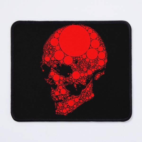 Item preview, Red Pointilism skull designed and sold by xenxanses2.