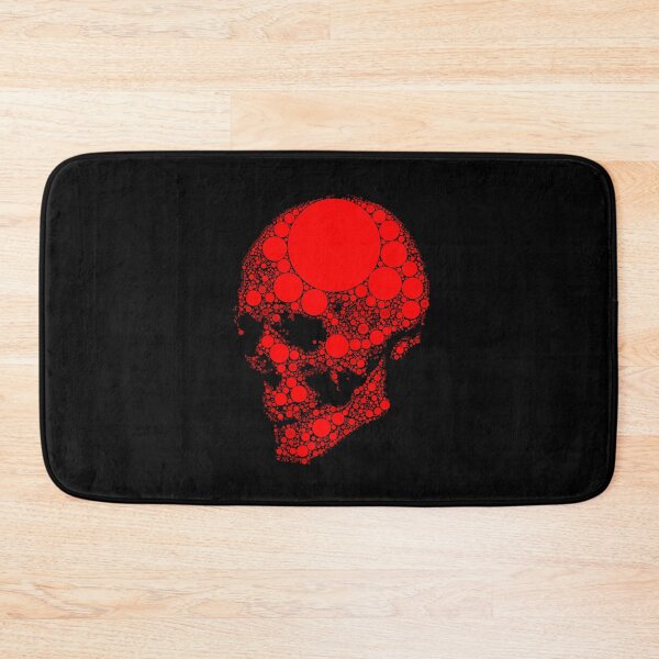 Item preview, Red Pointilism skull designed and sold by xenxanses2.