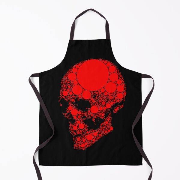 Item preview, Red Pointilism skull designed and sold by xenxanses2.