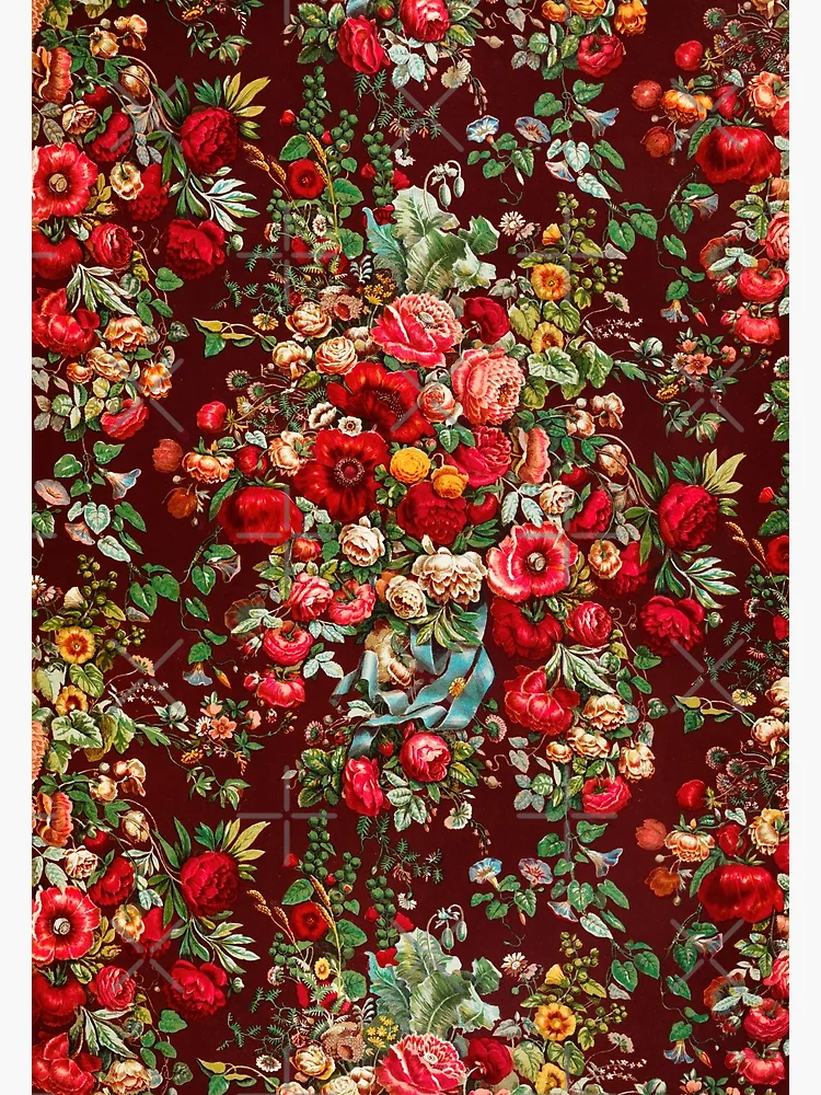Thumbnail 3 of 3, Poster, Vintage Flower Pattern, Roses designed and sold by patternme.