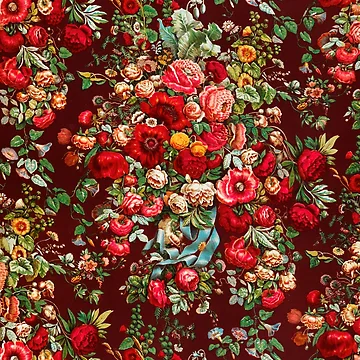 Artwork thumbnail, Vintage Flower Pattern, Roses by patternme