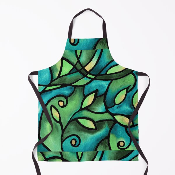 Item preview, Art Nouveau Batik Stained Glass Style Watercolor Art VI designed and sold by Irina Sztukowski.