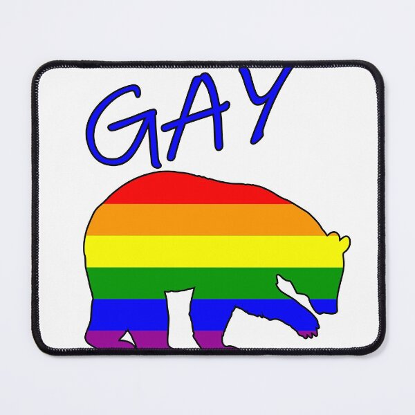 Item preview, Gay Rainbow Bear Graphic designed and sold by LthrDaddyBear.