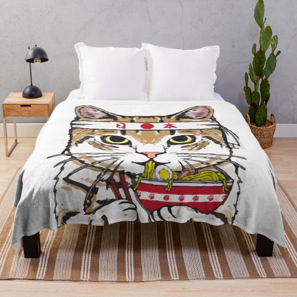 Item preview, Kung Fu Cat Eating Noodles designed and sold by spirit-of-art.