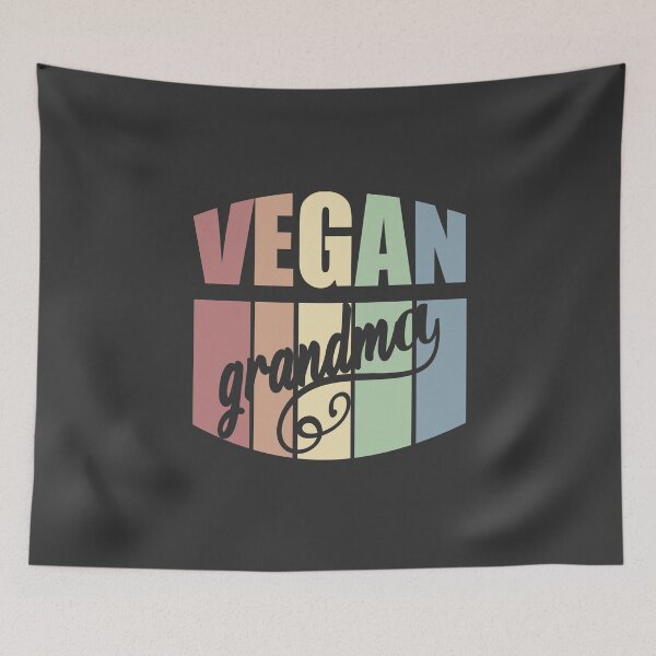 Item preview, Vegan Grandma Retro For Vegan Grandmother designed and sold by nanogarbanzo.